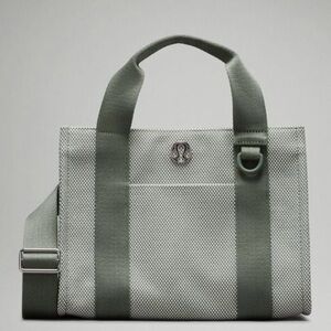NWT Lululemon Green Canvas Mini Tote Bag